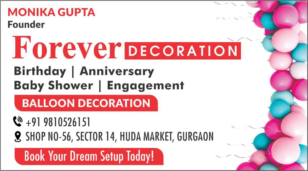 FOREVER DECORATION (Decoration Shop in Sector 14)